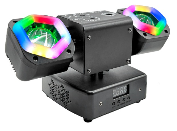 Mini double-arm design with light strips